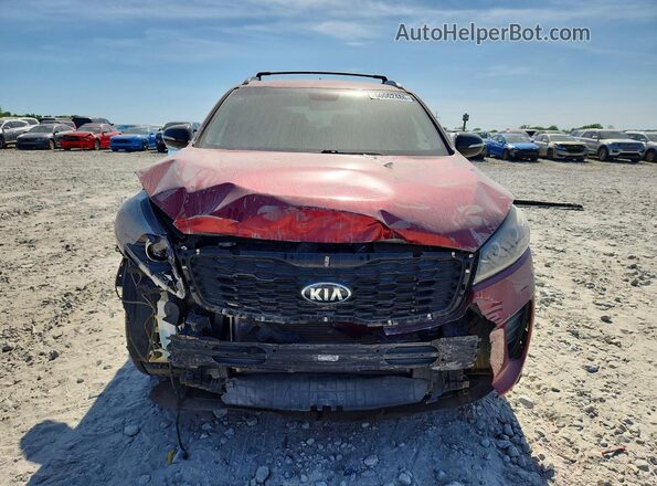 5XYPG4A59KG591650 2019 KIA SORENTO Красный Вид сзади