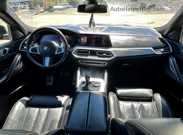 5UXCY8C06L9B12934 2020 BMW X6 Синий Вид салона спереди