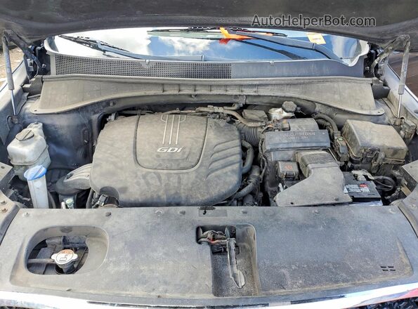 5XYPHDA51HG203607 2017 KIA SORENTO Gray Widok komory silnika