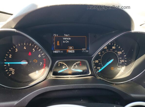 1FMCU0GD5KUA06877 2019 FORD ESCAPE Черный Вид щитка приборов