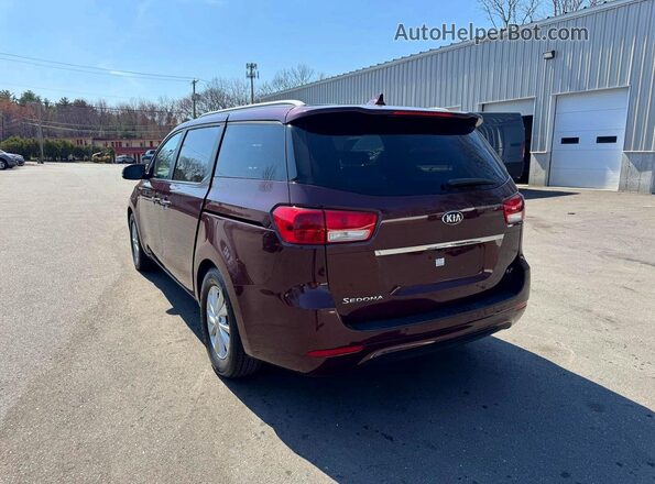 KNDMB5C18G6171969 2016 KIA SEDONA Красный Задняя правая четверть