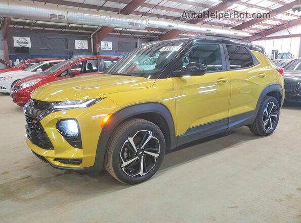 KL79MUSLXPB099674 2023 CHEVROLET TRAILBLAZER Yellow Передня ліва чверть