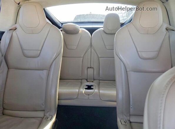 5YJXCBE42HF051834 2017 TESLA MODEL Серый Вид задней части салона