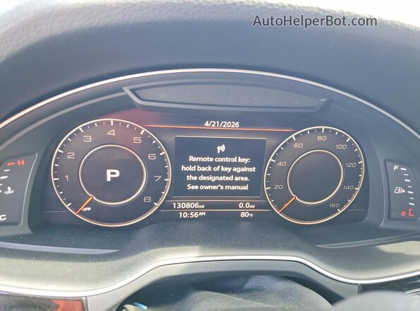 WA1LAAF7XHD033655 2017 AUDI Q7 Серебряный Вид задних сидений