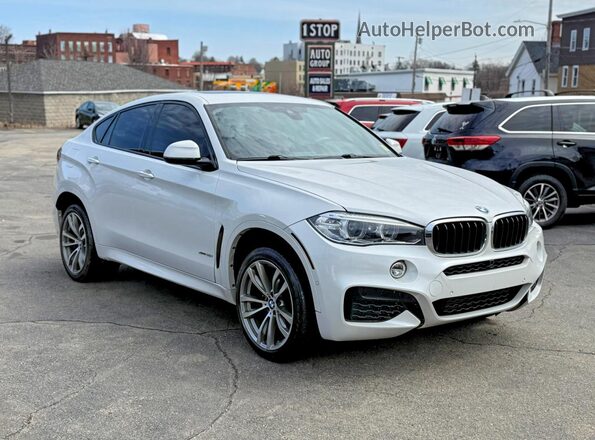 5UXKU2C52J0Z61909 2018 BMW X6 Белый Вид спереди