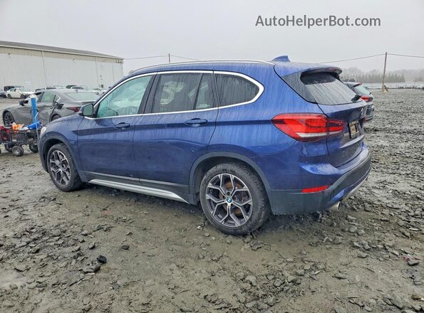 WBXJG9C07L5P84395 2020 BMW X1 Синий Задняя правая четверть