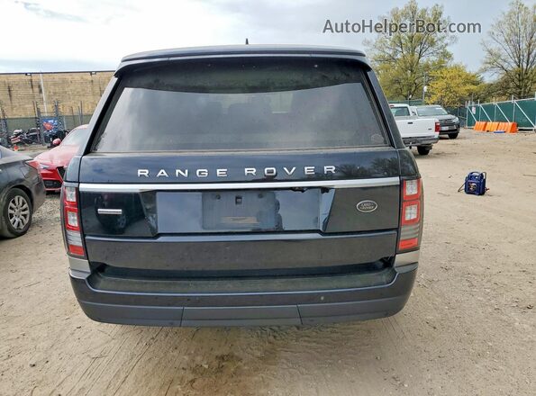 SALGS2EF1GA292319 2016 LAND ROVER RANGE ROVER Blue Front interior view