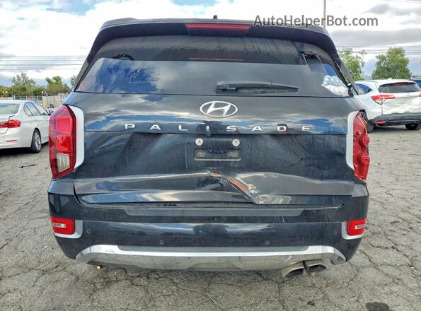 KM8R54HEXLU120672 2020 HYUNDAI PALISADE Черный Вид салона спереди