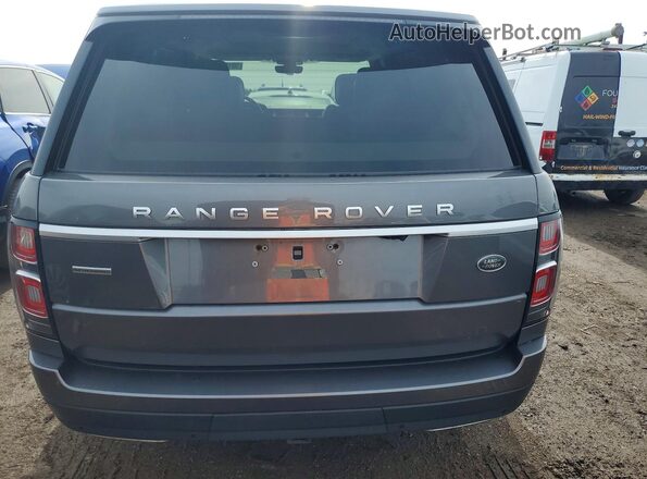 SALGS5RE0JA380479 2018 LAND ROVER RANGE ROVER Gray Widok wnętrza z przodu