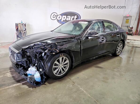 JN1EV7AR4MM751956 2021 INFINITI Q50 Черный Передняя левая четверть