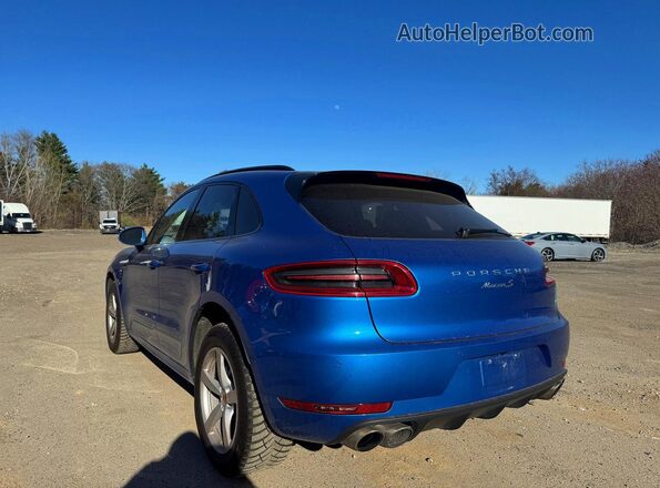 WP1AB2A50JLB34798 2018 PORSCHE MACAN Синий Передняя правая четверть