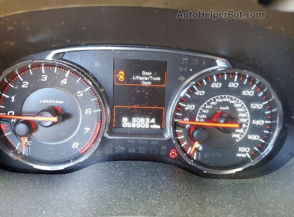 JF1VA1F66K8822428 2019 SUBARU WRX Белый Вид задних сидений