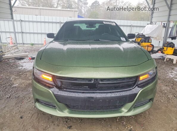 2C3CDXBG7JH227112 2018 DODGE CHARGER Зеленый Вид сзади