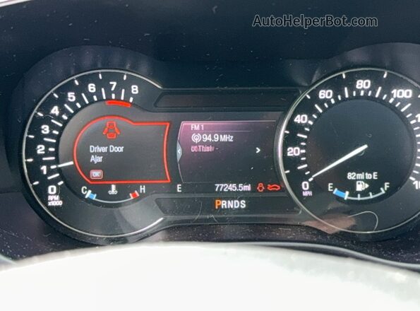 5LMCJ3D90HUL69989 2017 LINCOLN MKC Brown Вид щитка приладів