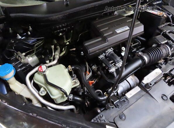 7FARW1H58HE027993 2017 HONDA CRV Синий Вид панели приборов