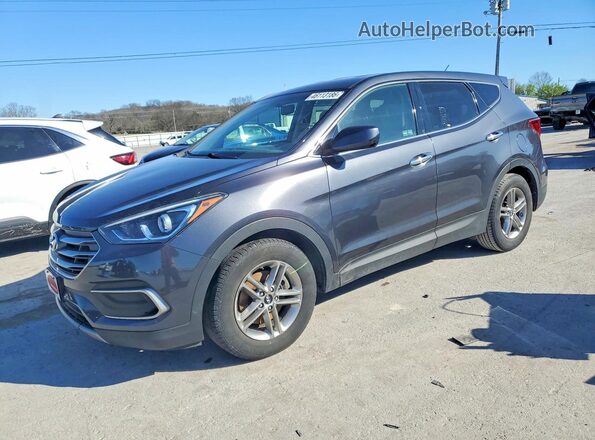 5XYZT3LB2JG523996 2018 HYUNDAI SANTA FE Серый Задняя левая четверть