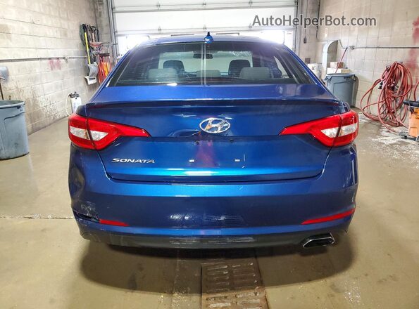 5NPE24AF2HH549238 2017 HYUNDAI SONATA Blue Вид салону спереду