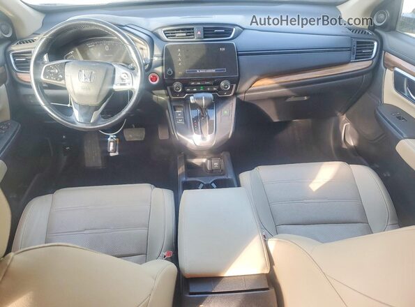 5J6RW1H80KA010346 2019 HONDA CRV Белый Вид щитка приборов