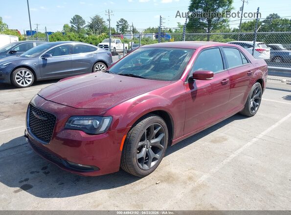2C3CCABG0MH634287 2021 CHRYSLER 300 Бордовый Передняя левая четверть