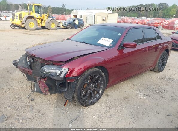 2C3CCABG7KH628631 2019 CHRYSLER 300 Бордовый Передняя левая четверть