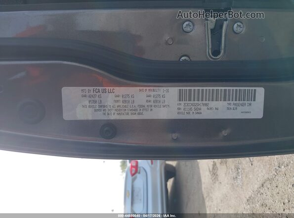2C3CCAGG2GH170982 2016 CHRYSLER 300 Black Engine compartment view