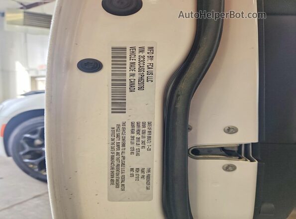 2C3CCASG1PH620760 2023 CHRYSLER 300 White Engine compartment view