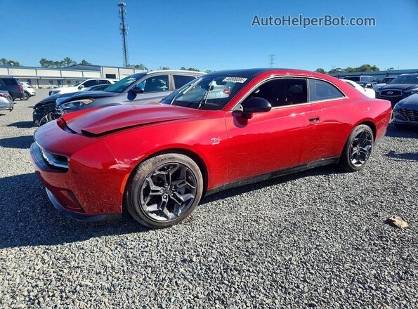 2C3CDBCKXSR543962 2025 DODGE CHARGER Красный Передняя левая четверть