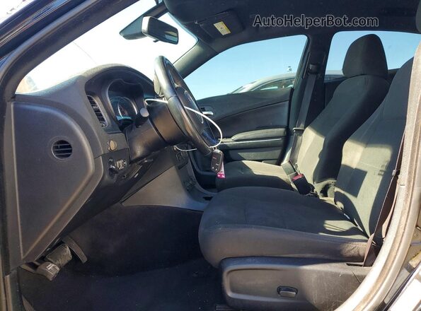 2C3CDXAT2HH660037 2017 DODGE CHARGER Black წინა სალონის ხედი