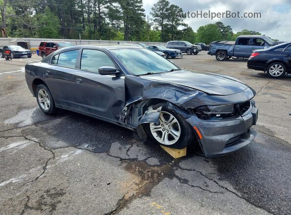 2C3CDXBG0NH179331 2022 DODGE CHARGER Gray Delantero derecho