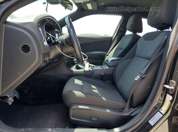 2C3CDXBG2HH513993 2017 DODGE CHARGER Черный Вид салона спереди