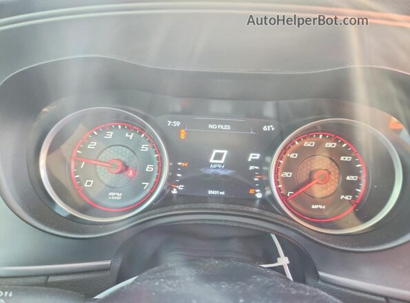 2C3CDXBG3PH643540 2023 DODGE CHARGER White Vista del cuadro de instrumentos