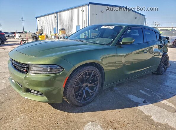 2C3CDXBG5MH624693 2021 DODGE CHARGER Green Front left
