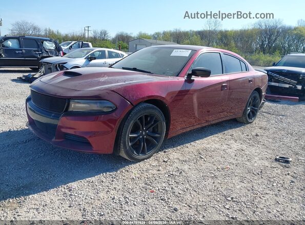 2C3CDXBG6HH643193 2017 DODGE CHARGER Темно-бордовый Передняя левая четверть