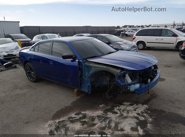 2C3CDXBG9MH633543 2021 DODGE CHARGER Blue Delantero derecho