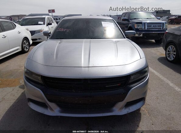 2C3CDXCT0HH523269 2017 DODGE CHARGER Silver Вид щитка приладів