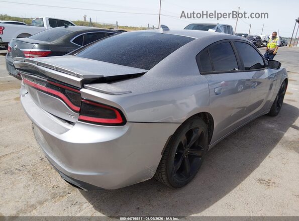 2C3CDXCT0HH523269 2017 DODGE CHARGER Silver Задня права чверть