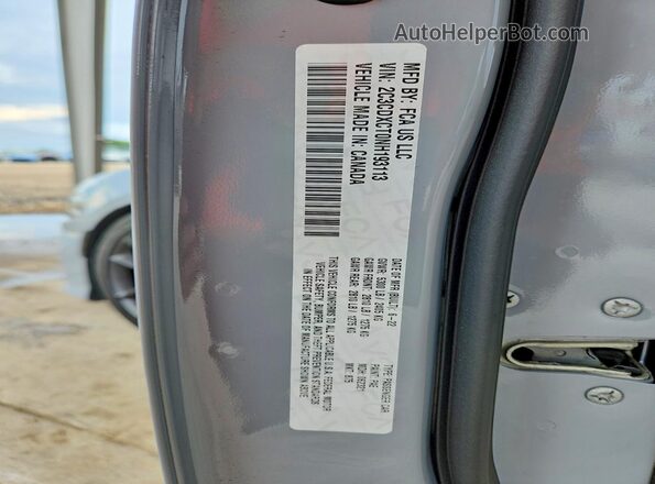 2C3CDXCT0NH193113 2022 DODGE CHARGER Gray Вид підкапотного простору