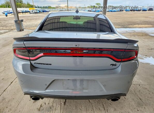 2C3CDXCT0NH193113 2022 DODGE CHARGER Gray Вид ззаду