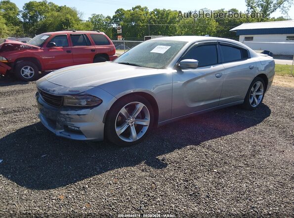 2C3CDXCT1GH120755 2016 DODGE CHARGER Silver Առջևի ձախ երեք քառորդ տեսարան