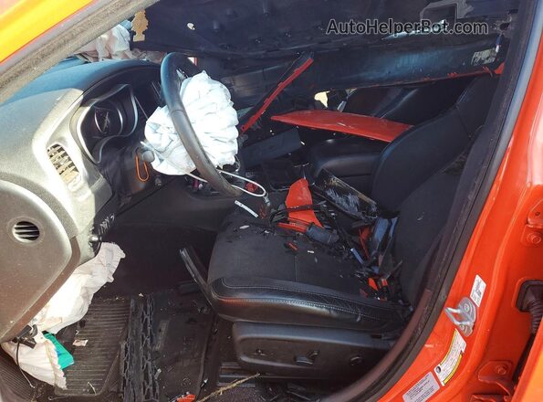 2C3CDXCT4GH340990 2016 DODGE CHARGER Orange Front interior view