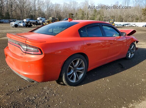 2C3CDXCT4GH340990 2016 DODGE CHARGER Orange Rear right