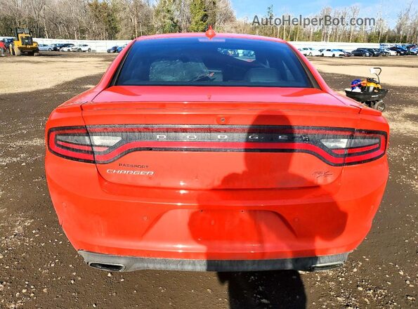 2C3CDXCT4GH340990 2016 DODGE CHARGER Orange Rear view