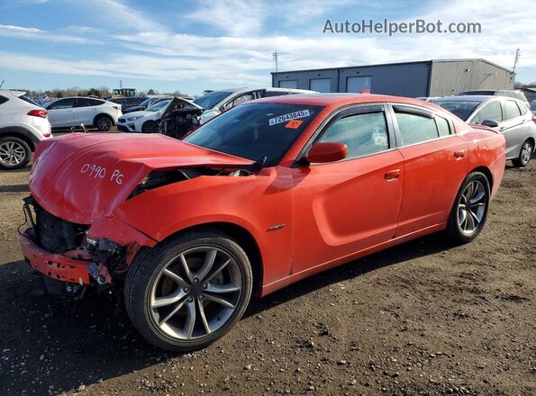 2C3CDXCT4GH340990 2016 DODGE CHARGER Orange Front left