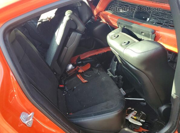 2C3CDXCT4GH340990 2016 DODGE CHARGER Orange Rear seats view