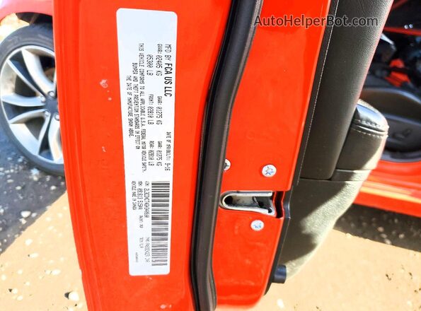 2C3CDXCT4GH340990 2016 DODGE CHARGER Orange Engine compartment view