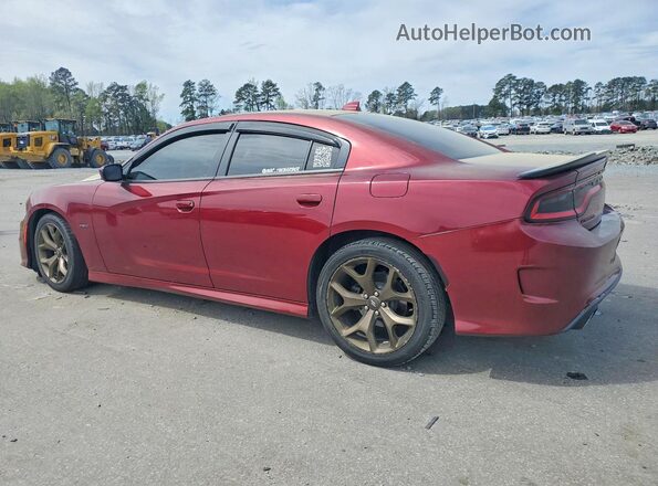 2C3CDXCT4KH674493 2019 DODGE CHARGER Burgundy უკანა მარცხენა