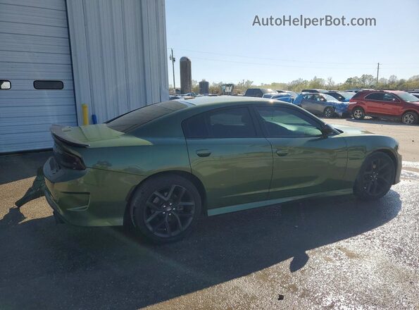 2C3CDXCT4MH557595 2021 DODGE CHARGER Зеленый Задняя правая четверть