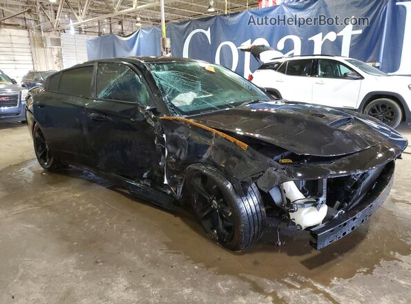 2C3CDXCT5HH528595 2017 DODGE CHARGER Черный Передняя правая четверть