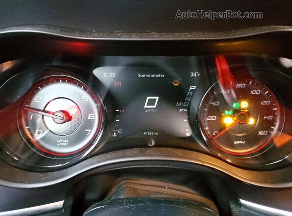 2C3CDXCT6JH253132 2018 DODGE CHARGER Серый Вид щитка приборов