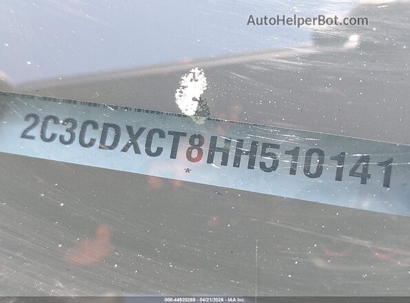 2C3CDXCT8HH510141 2017 DODGE CHARGER Black ძრავის განყოფილების ხედი